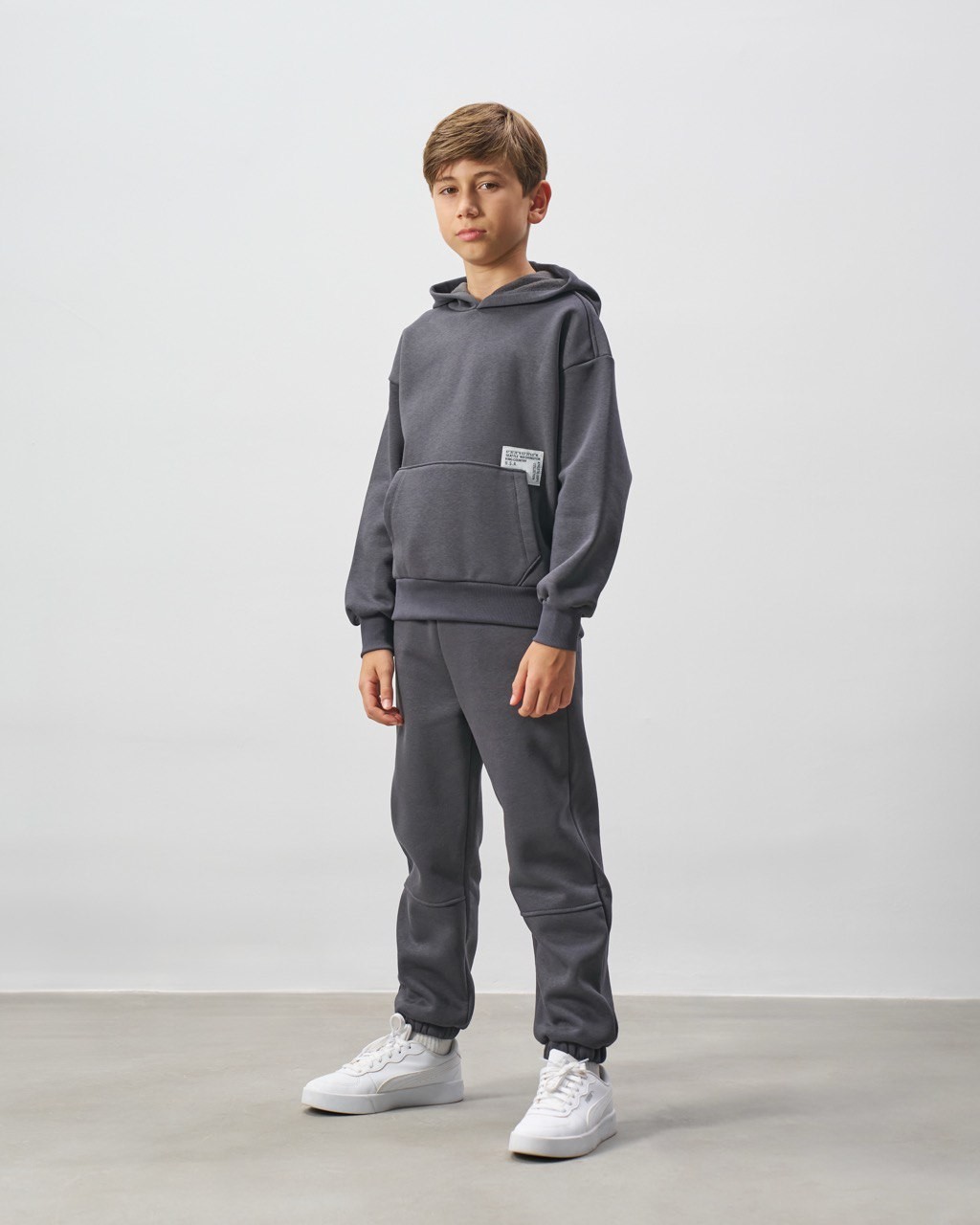 Σετ φόρμα με κουκούλα - ΑΝΘΡΑΚΙ 13Y