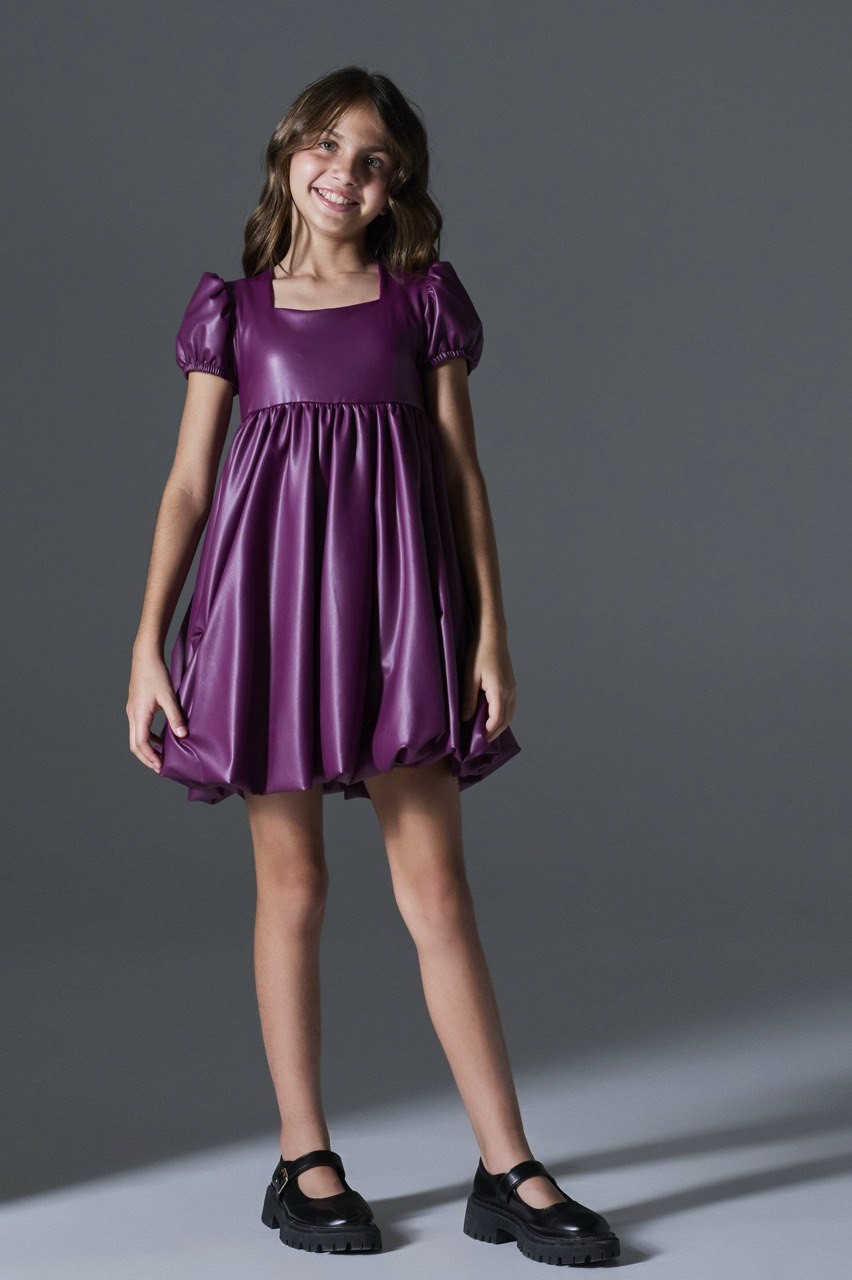 Φόρεμα δερματίνη - ΜΑΤΖΕΝΤΑ 12Y