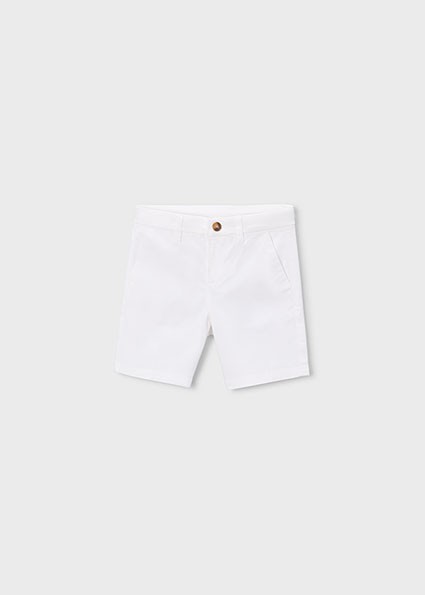 Βερμούδα chino καπαρτινέ βασική - ΛΕΥΚΟ 7Y
