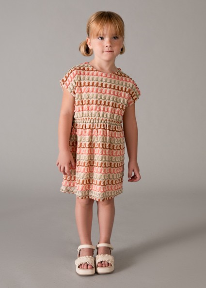 Φόρεμα μακό φαντασία - ΜΑΝΤΑΡΙΝΙ 10Y