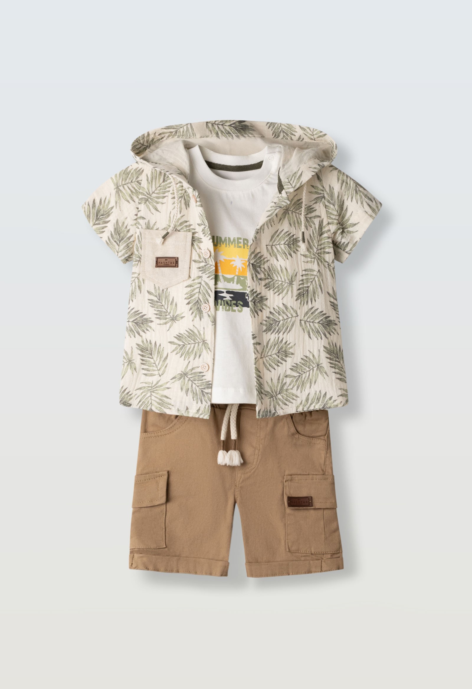 Σετ 3τμχ. με βερμούδα - ΧAKI 6M