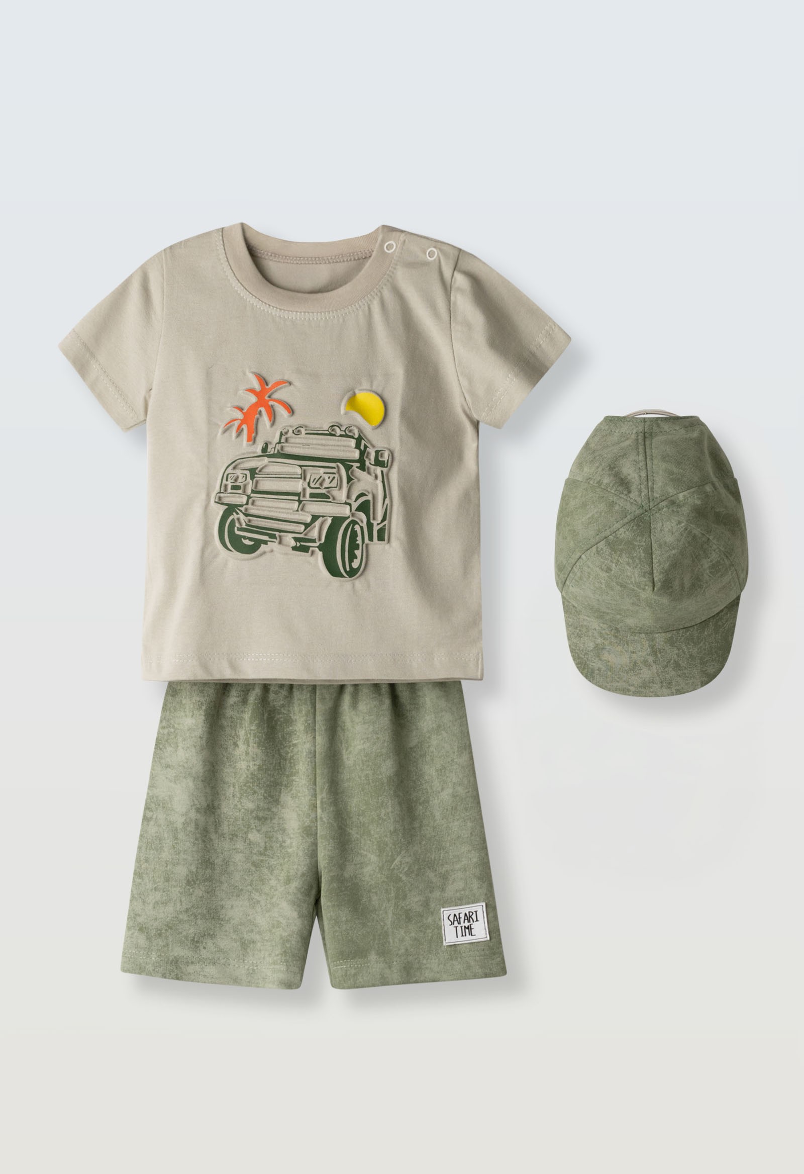 Σετ μακό με καπέλο - ΧAKI 2Y