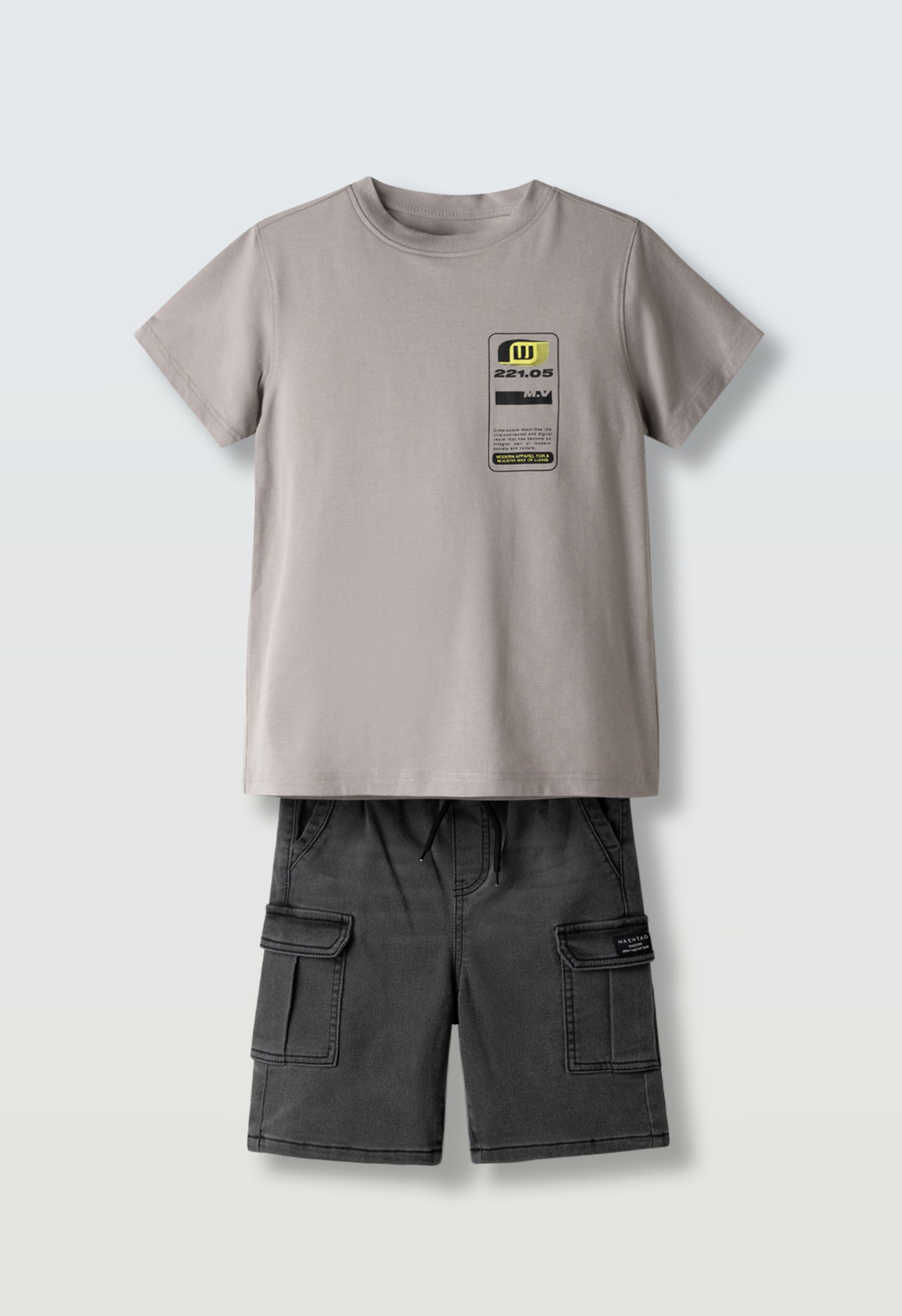 Σετ βερμούδα τζιν μαυρη - ΑΝΘΡΑΚΙ 10Y