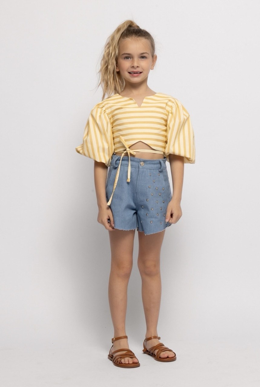 Σορτσάκι   με τρουκς τζιν - ΤΖΙΝ ΣΚΟΥΡΟ 9/10Y